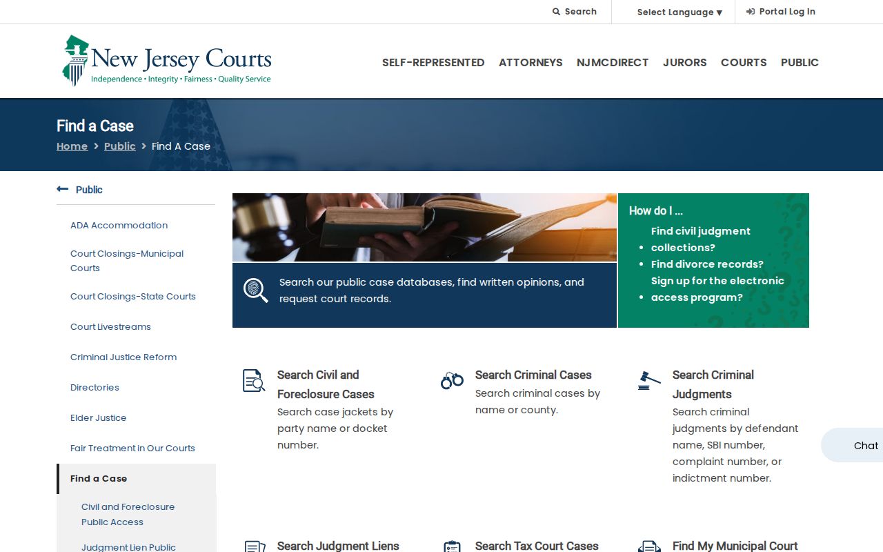 Cape May County criminal history case-search choices