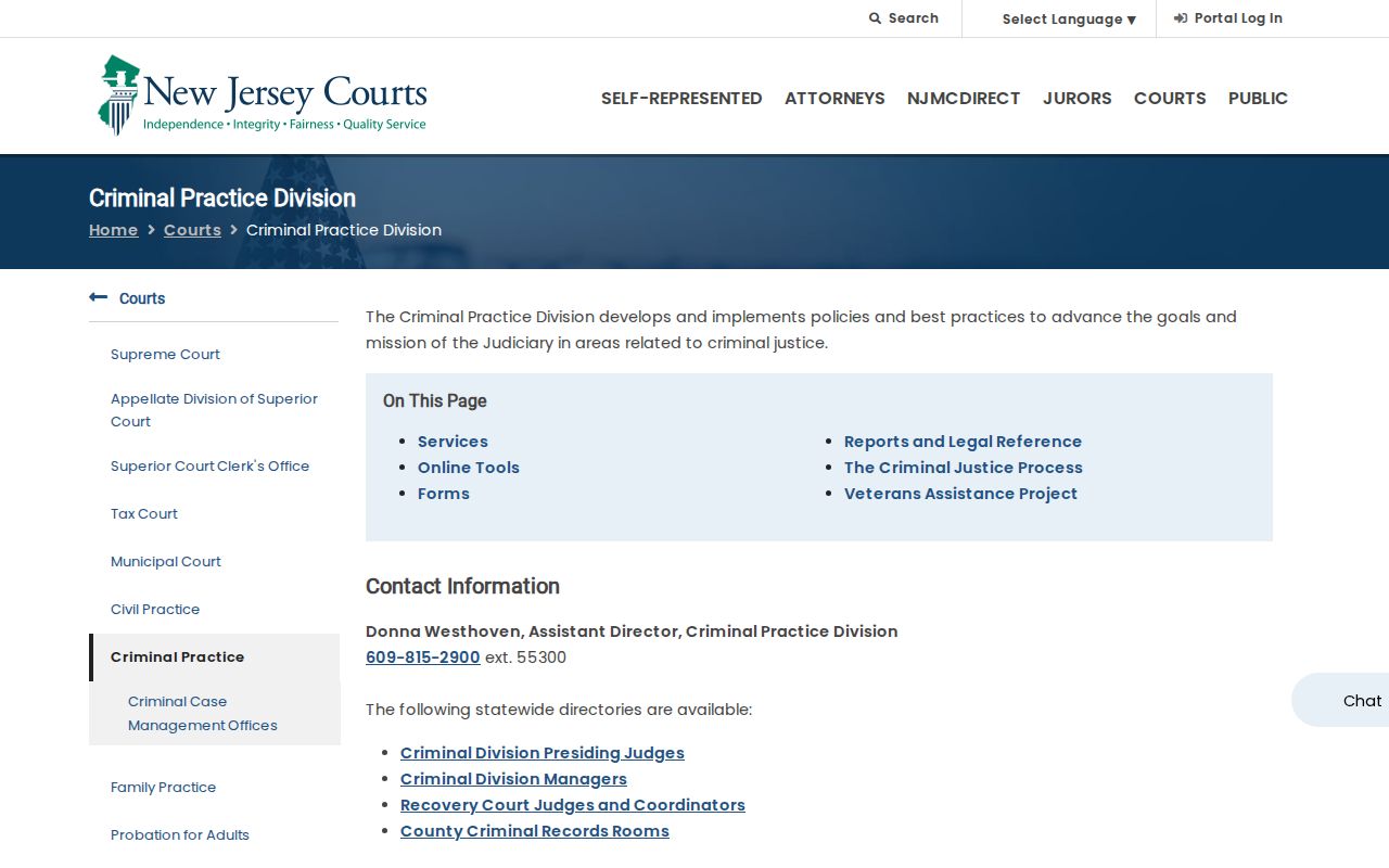 Cape May County criminal court case practice information